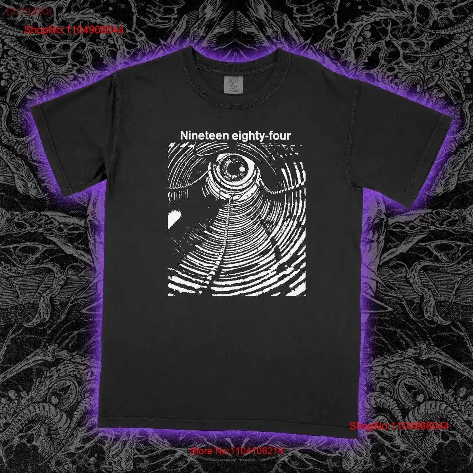 Camiseta GEORGE ORWELL de 1984 Fahrenheit 451 de Ray Bradbury, estilo ciencia ficción distópica vintage, ropa de diseñador con efecto lavado, cómoda y suave para hombre