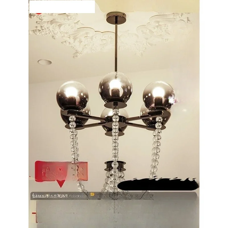 Retro living room chandelier medieval designer light luxury dining room bedroom light advanced sense