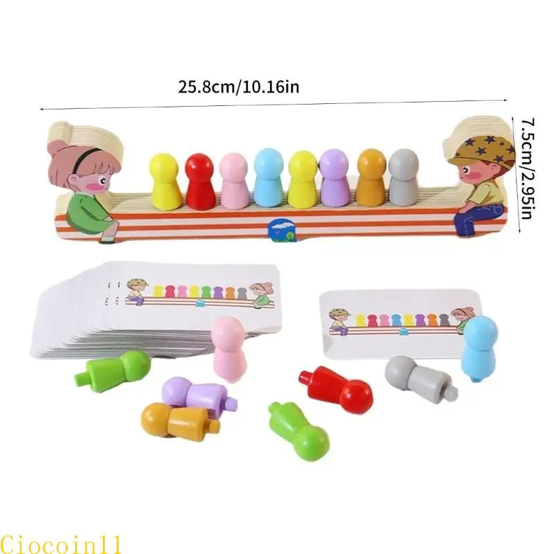 Y1ub Cartoon Farbpaarung Logisches Denken Spielzeug für Kleinkind Early Learning Education