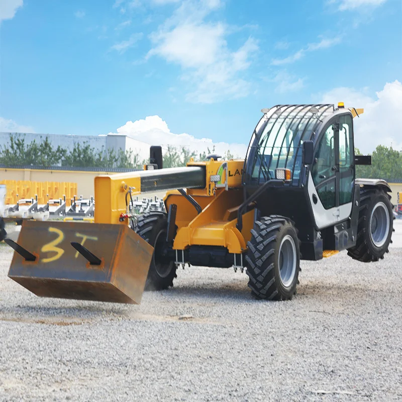 Chinese Brand LANDWARD TH1030 Telehandler 10M Lifting Height Construction and Engineering Loader with Fork