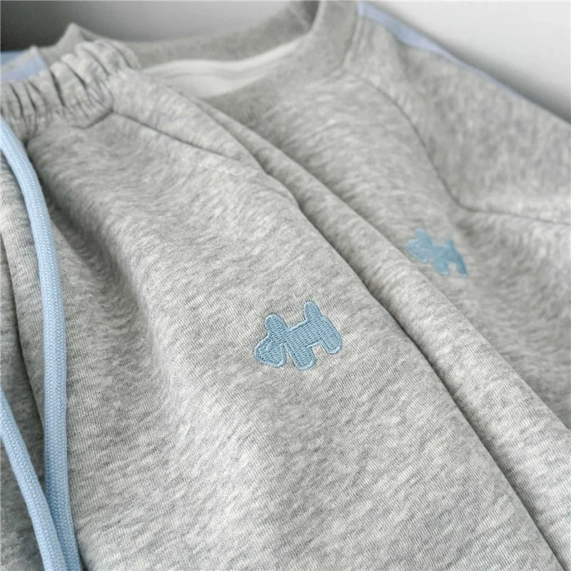 Frühling Kinder Sweatshirt Sets Kinder Langarm-Bekleidungssets Jungen Mädchen Lässiger Pullover+Hose 2-teilig Herbst Teenager Trainingsanzug Outfit – Detail 13
