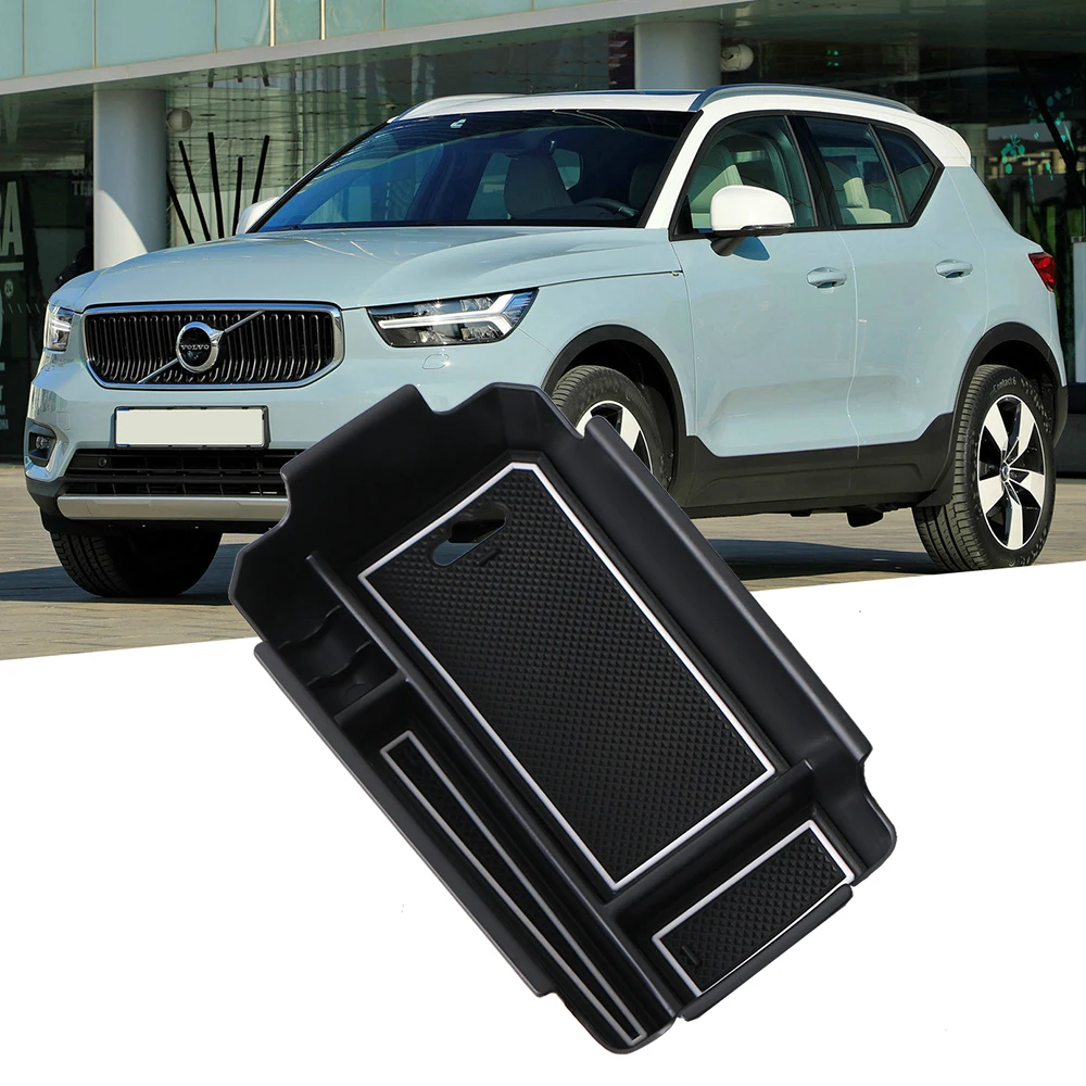 

Car Central Armrest Storage Box For Volvo XC40 2019 2020 2021 2022-2024 Central Control Organizer Tray Accessories ABS Material