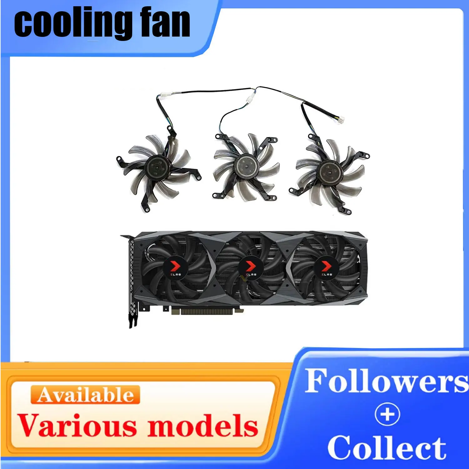 New 85MM T129215SU RTX2070S GPU Fan for Inno3d PNY Geforce RTX 2070S 2080ti 2080S GTX1080ti XLR8 Gaming OC Graphics Card