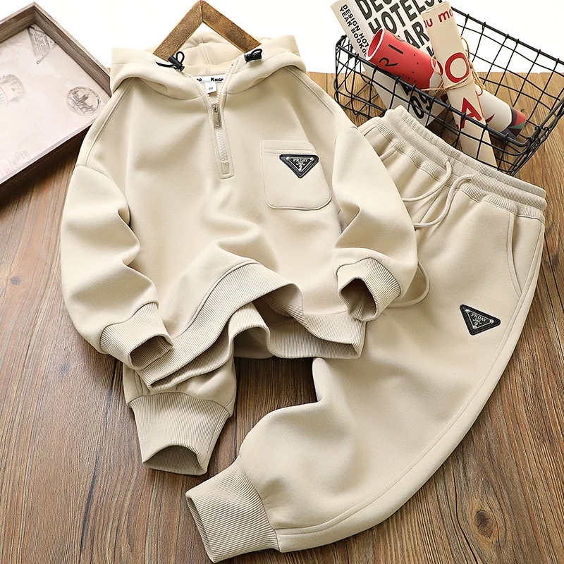 IYEAL Boys Spring Clothing Set 2024 New Children\'s Spring Fashion Long sleeved Children\'s Fashionable Casual Two piece Set