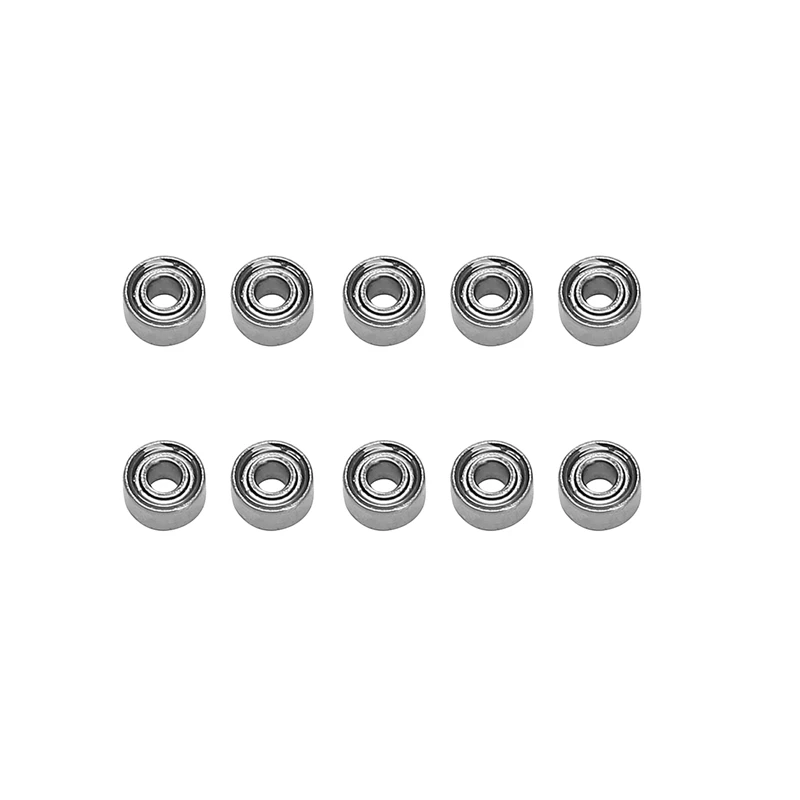 100Pcs Miniature Sealed Metal Shielded Metric Radial Ball Bearing Model: MR52-ZZ 2X5X2.5Mm