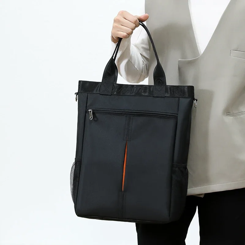

New Fashion Men Women Business Oxford Cloth Bags Waterproof Backpacks High Capacity With Large Pockets Multi-Zipper For Working