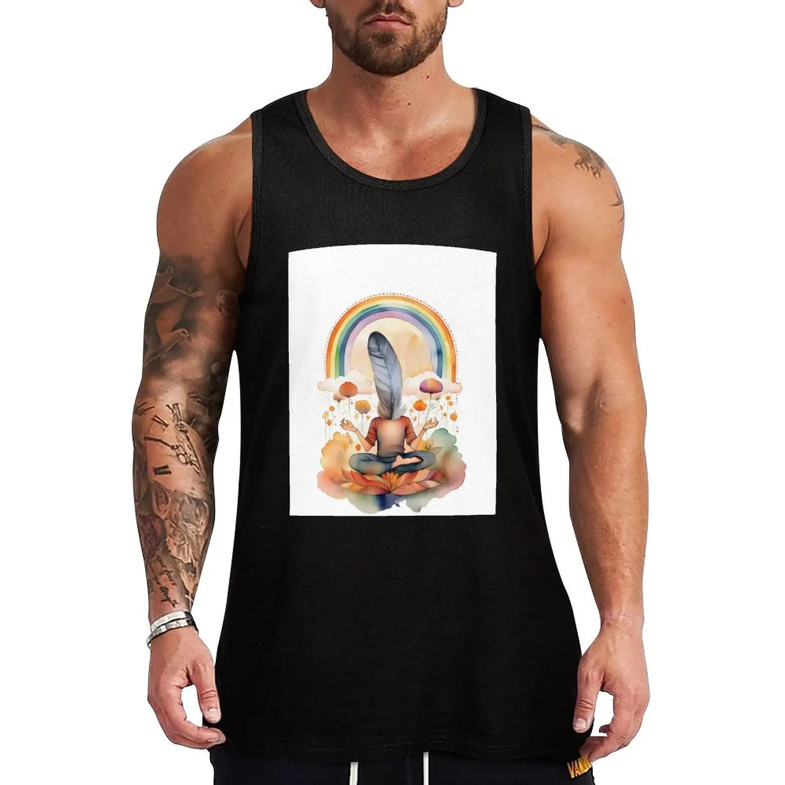 

Wise Feather Tank Top sports clothes for men gym men