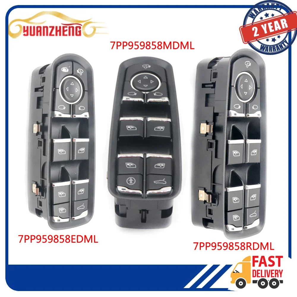 7PP 959858 AEDML 7PP 959858 MDML 7PP 959858 RDML Araba F/L Elektrikli Cam Kontrol Anahtarı Düğmesi Porsche Cayenne Macan Panamera 2010-22