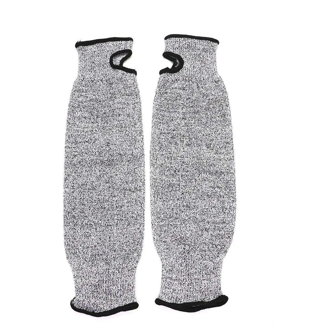 1 Pair Level 5 Safety Sleeves Anti Cut Arm Puncture Gloves Cutting Resistant Bracers Protector Household Breathable Guard Gloves