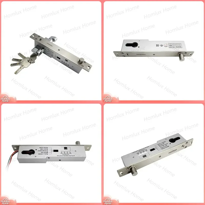 Panic Bar Deadbolt Mortise Lock with Electronic Latch for Commercial Doors Exit Door Lock Emergency Exit Hardware