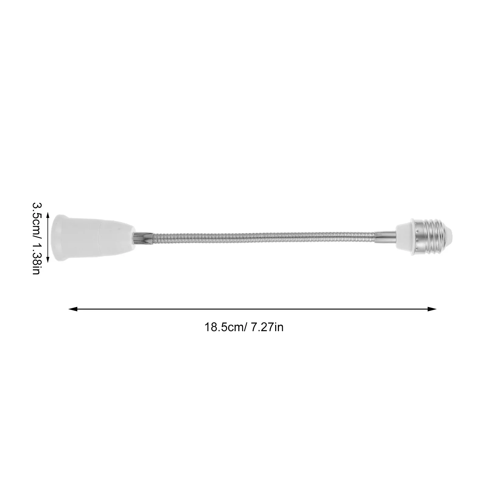 Adjustable E27 Lamp Sockets Extender Flexible Extension Adapter for Optimal Lighting Angle Bulb Socket Converter