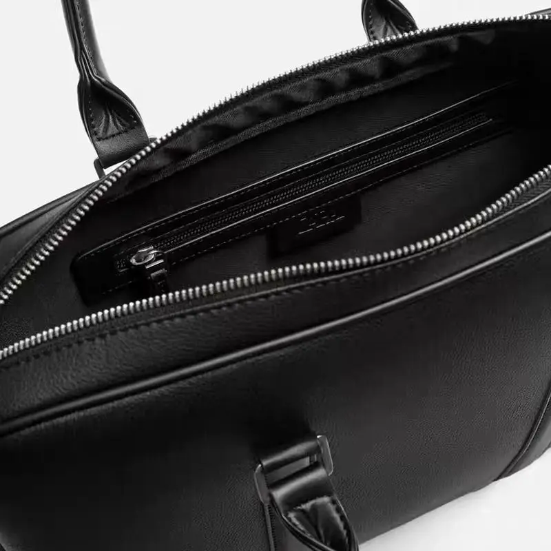 جديد فاخر بولي Leather جلد رجال الأعمال حقيبة الذكور حقيبة كتف الرجال حقيبة ساعي حقيبة يد الأعمال ركاب حقيبة لابتوب #4