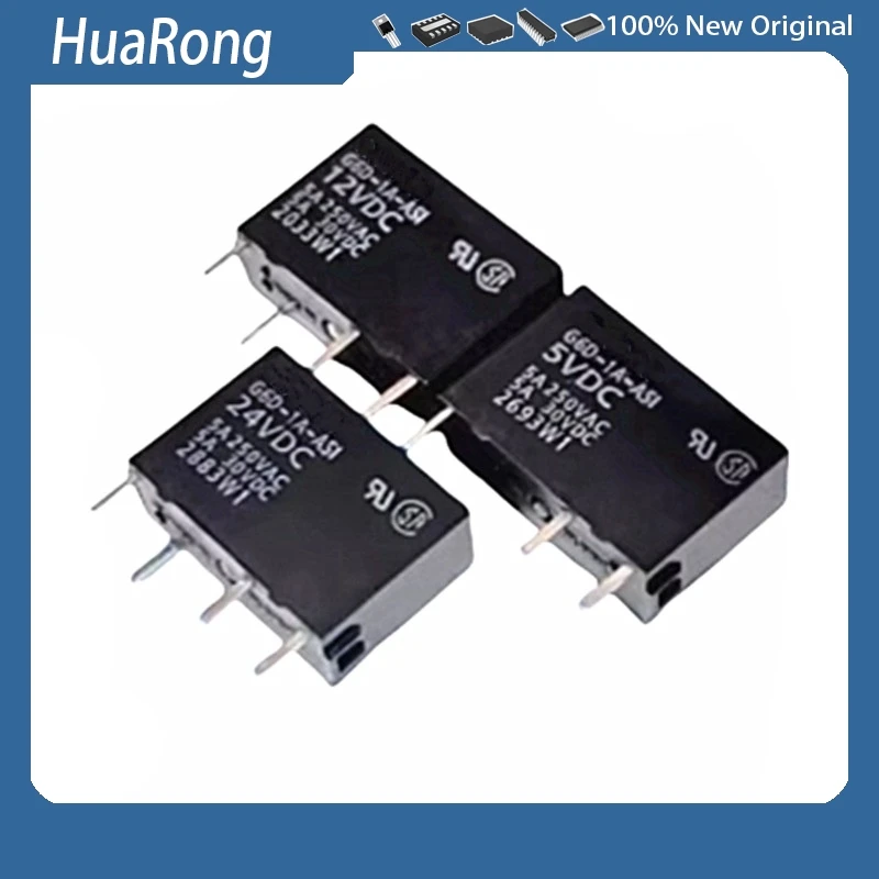 5Pcs/Lot G6D-1A-ASI-5VDC DC5V 5V G6D-1A-ASI-12VDC DC12V 12V G6D-1A-ASI-24VDC DC24V 24V 4PIN NEW