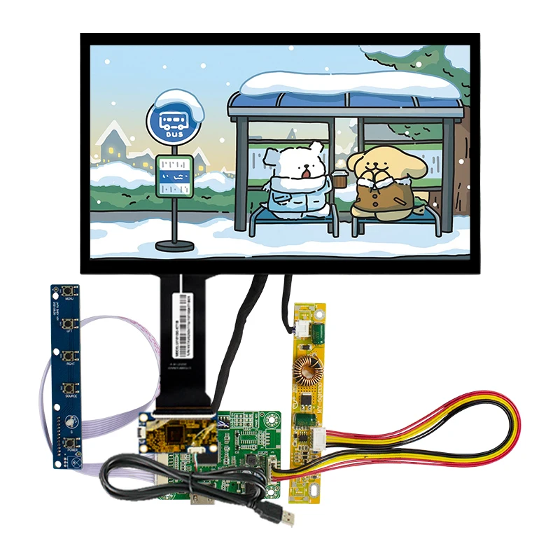 10.1 Inch Touch display with control board LVDS 50P 920*1080 resolution Industrial screens AV101FHM-N10  1000 high brightness