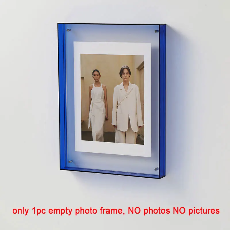 NONE Acrylic Photo Frame Box Transparent 7