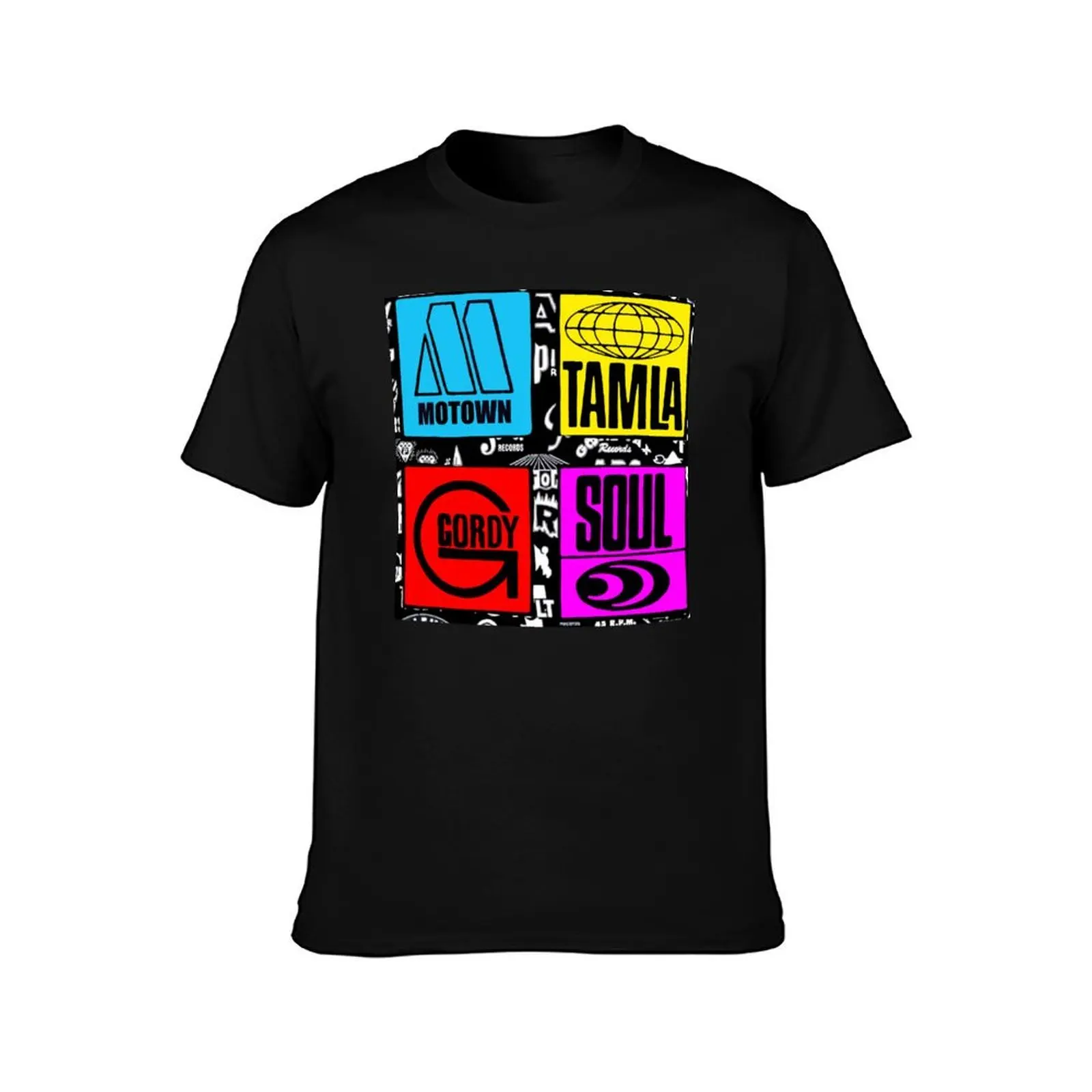 Tamla soul Motown Gordy sixties vintage record label collage pop art T-Shirt Casual Everyday Wear T-Shirt
