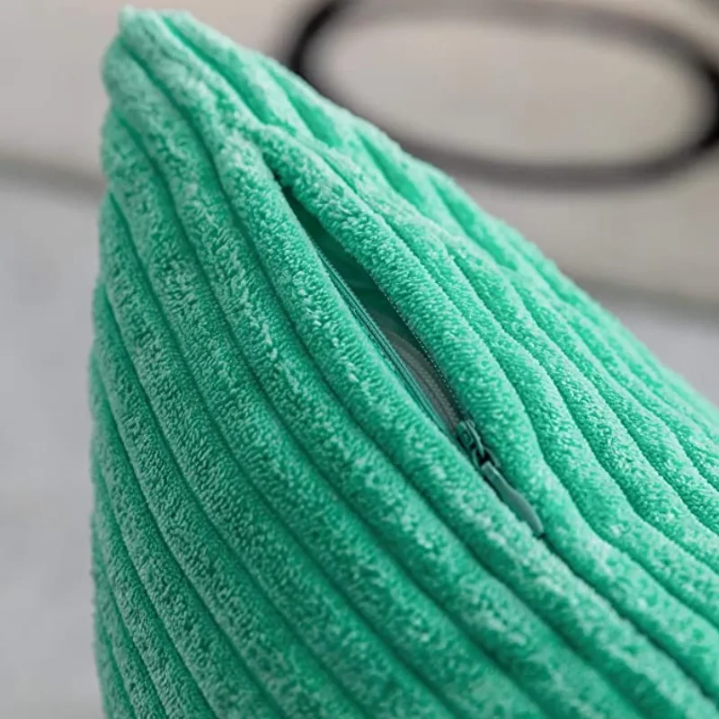 Inyahome ساغا الأخضر الزخرفية بوهو رمي كيس وسادة بتصميم بسيط لينة المخملية وسادة تغطي نمط مطرز أريكة الأريكة