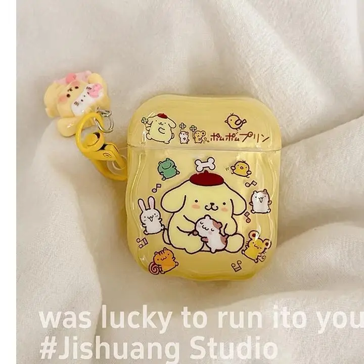 Cute Cartoon Character Cat and Dog Protective Case for AirPods Pro2 Pro3 Pro 3 2 1 4 Headphone Case with Keychain Girls Gift