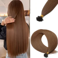 Extensiones de cabello sintético con punta I, 26 pulgadas, 100 g/paquete, cápsula de queratina de pelo Natural liso, extensión de cabello de uñas resistente al calor