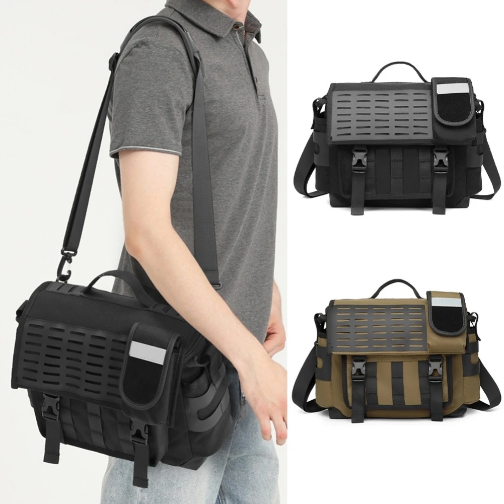 Fashion Men Shoulder Bag Outdoor Multifunctional Messenger Bag Men Large-capacity Travel Waterproof Postman Bag