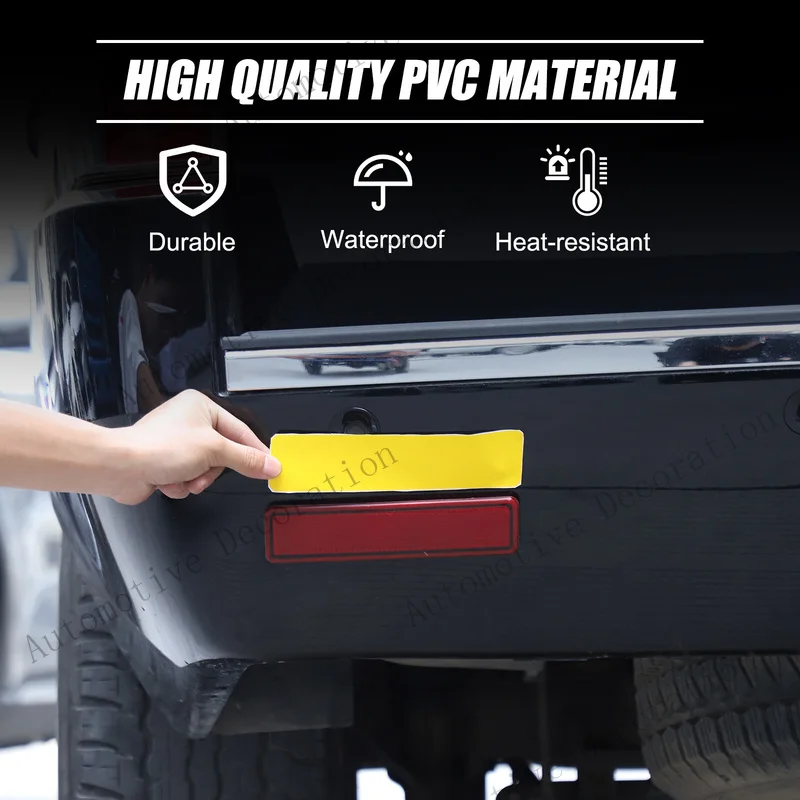 Z+ Yellow Rear Fog Light Tint Film Sticker For Cadillac Escalade 2007-2013