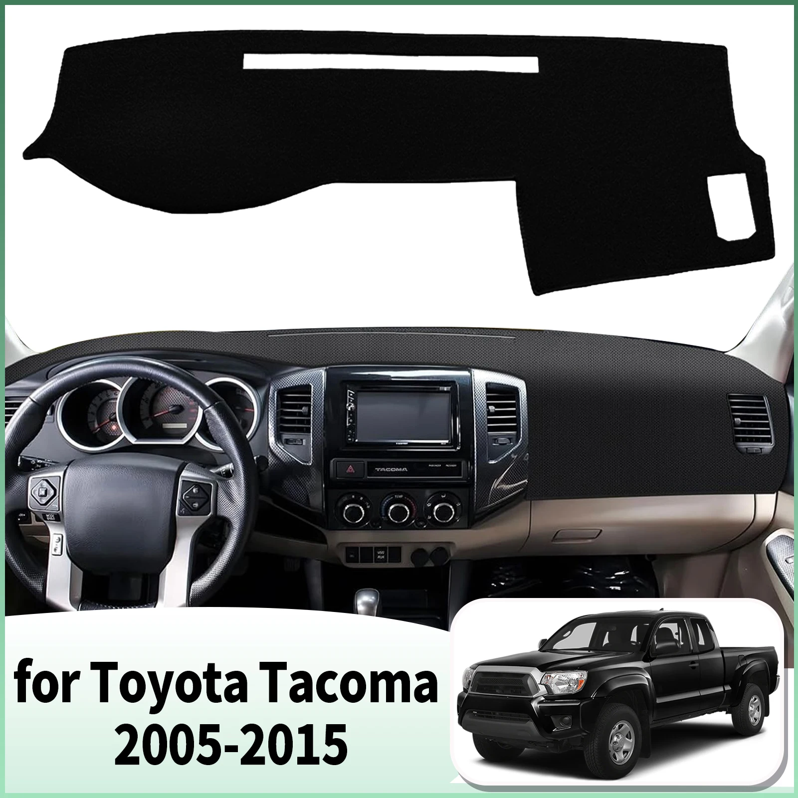 

for Toyota Tacoma 2005 2006 2007-2015 Special Customized Dashboard Cover Anti‑Glare Sunshade Pad Dash Mat Interior Accessories