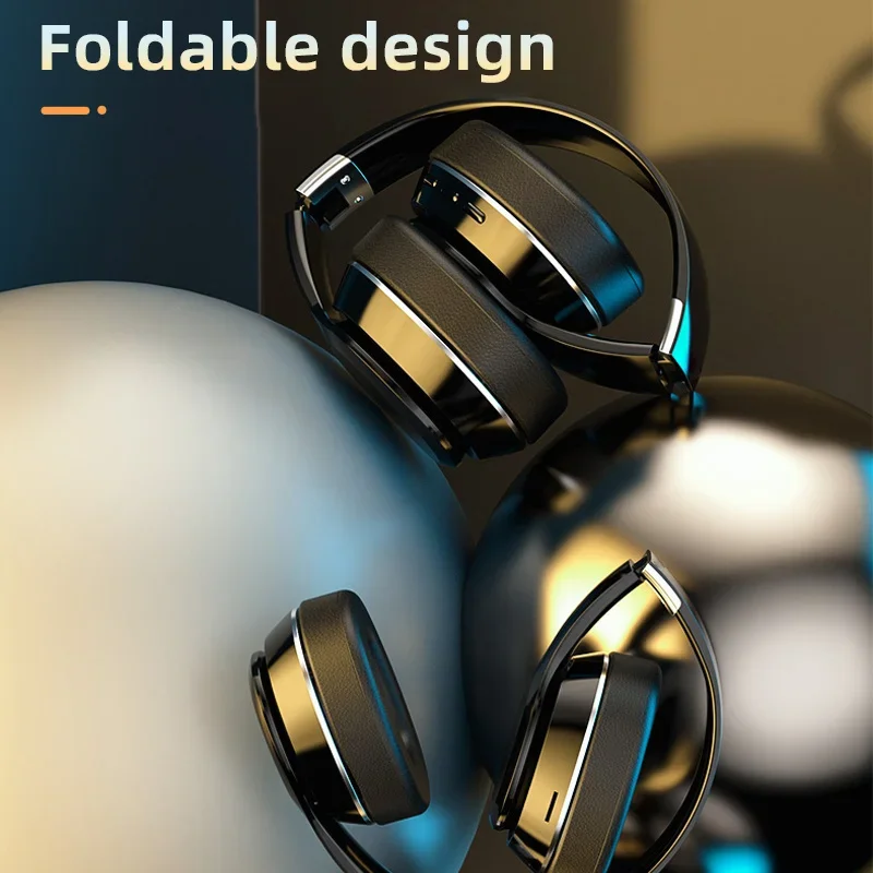 سماعة رأس Xiaomi اللاسلكية HiFi سماعات ميكروفون قابلة للطي فوق الأذن بلوتوث 5.0 سماعة رأس تدعم بطاقة TF/راديو FM للهاتف والكمبيوتر