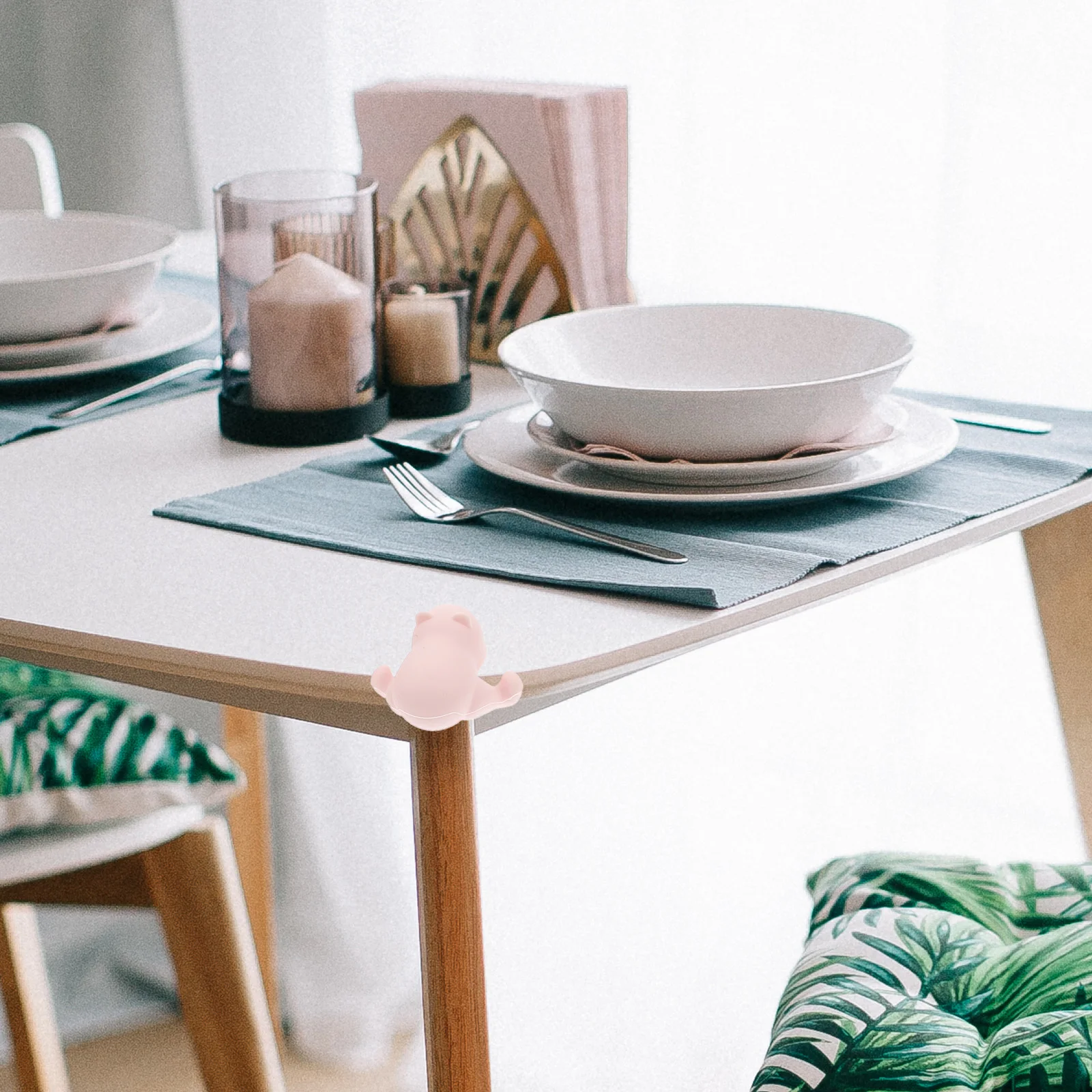 4 قطعة حماة زوايا سلامة الطفل طاولة أثاث حافة الحرس لينة شكل حيوان مصدات الزاوية مصدات الجدول للأطفال #4