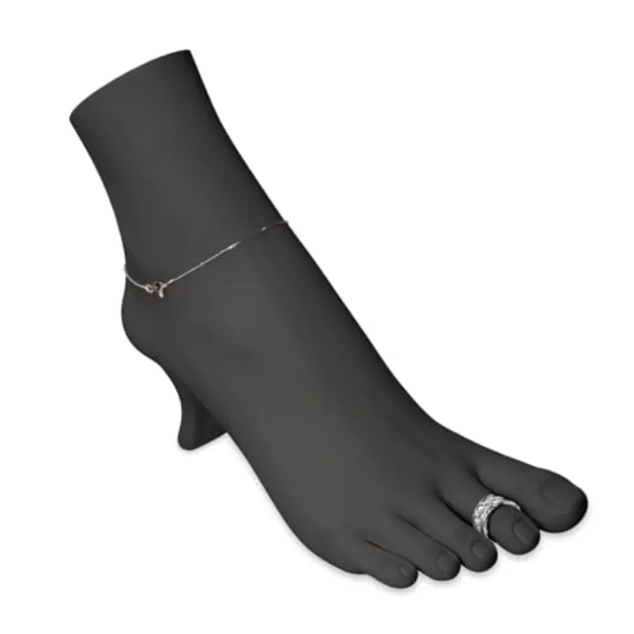 

Черная ножка манекена Novel Box размером 8,5x3x6,5 дюймов — ножка-держатель для ювелирных изделий для кольца-цепочки, браслета на щиколотке — женская ножка-манекен