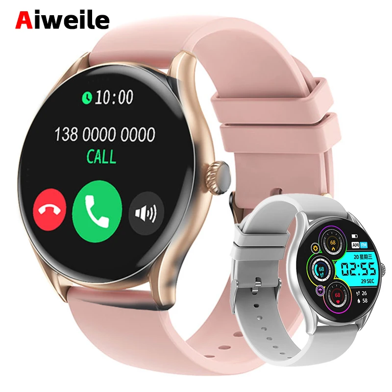 

Aiweile AW19 Smart Watch Smartwatch Watch for Women 2024 Waterproof Sports Fitness Bluetooth Call Health Fitness Tracking wrist