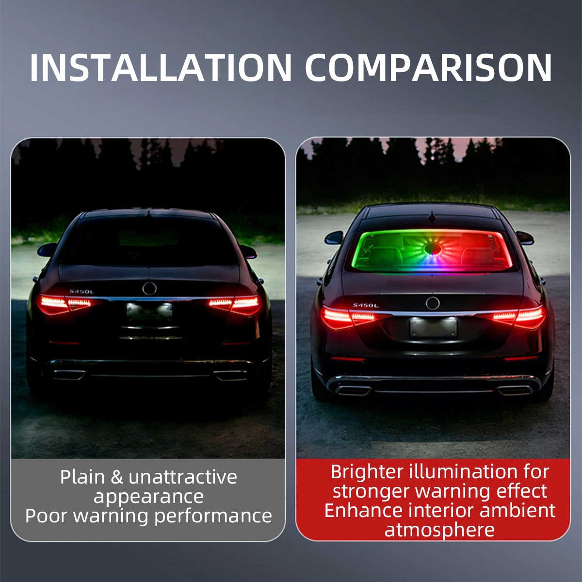 KEVANLY Araç Arka RGB Ön Cam G - Lighting Interior Decor incelemesi ve fiyatı