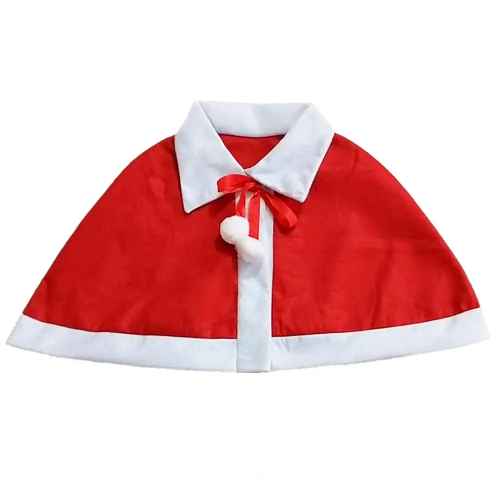 Fashion Santa Claus Cape Comfortable Dress-Up Clothing Reusable Unisex Kids Adults Christmas Xmas Shawl