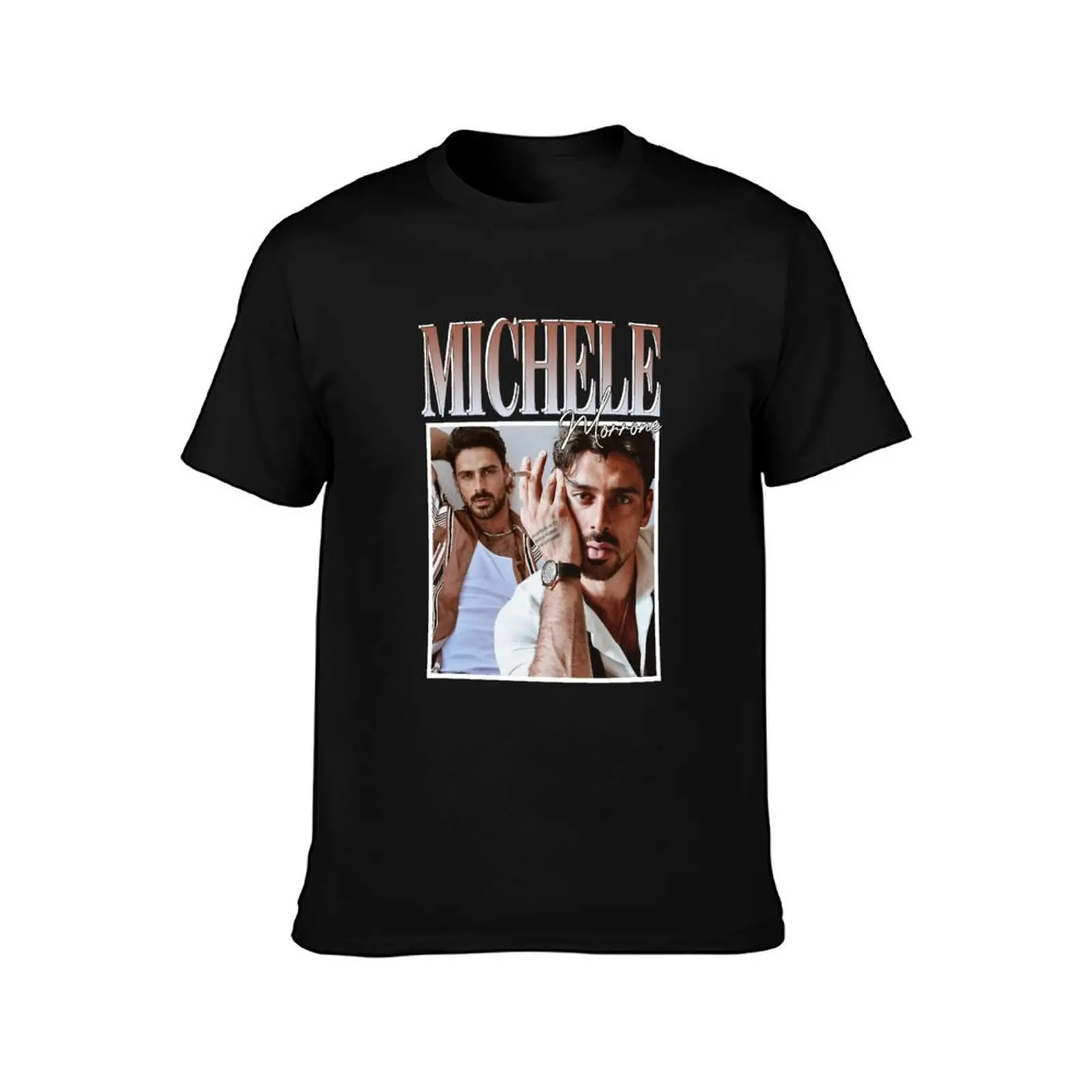 Michele Morrone T-Shirt cotton t-shirt plain for man package T-Shirt