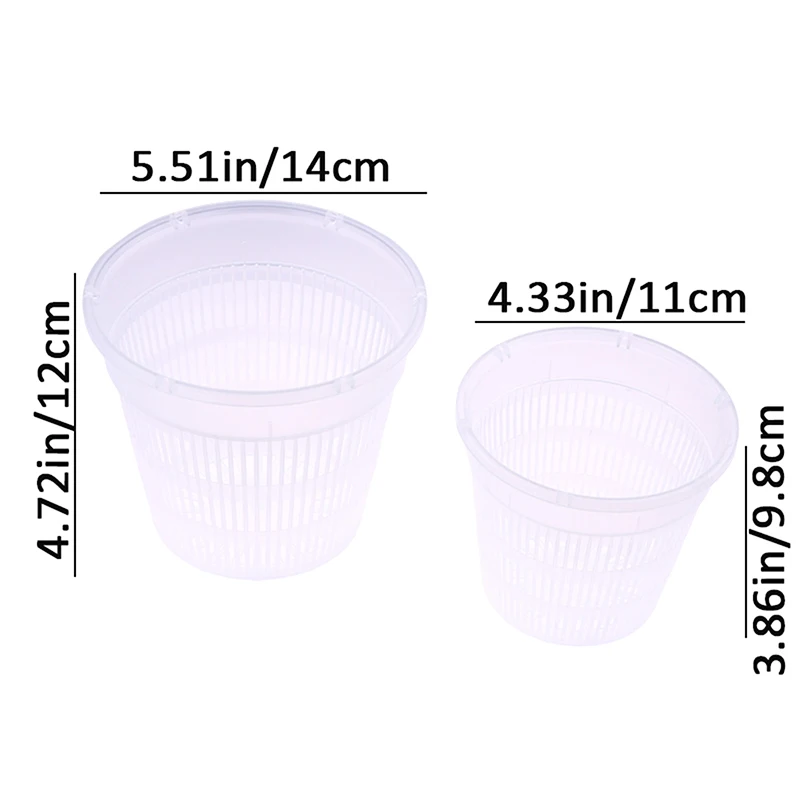 Mesh Pot Root Control Orchidee Ademende Groei Container Met Tray Drainage Gat Orchidee Pot Tuin Tuin Plastic Pot