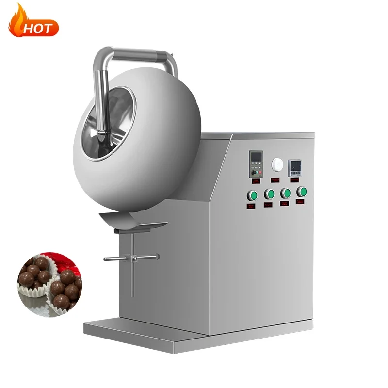 Commercial Automatic 304Stainless Steel Sugar Coating Machine Customizable Candy Chocolate Nuts Coating Candy Coater CUSTOMIZED
