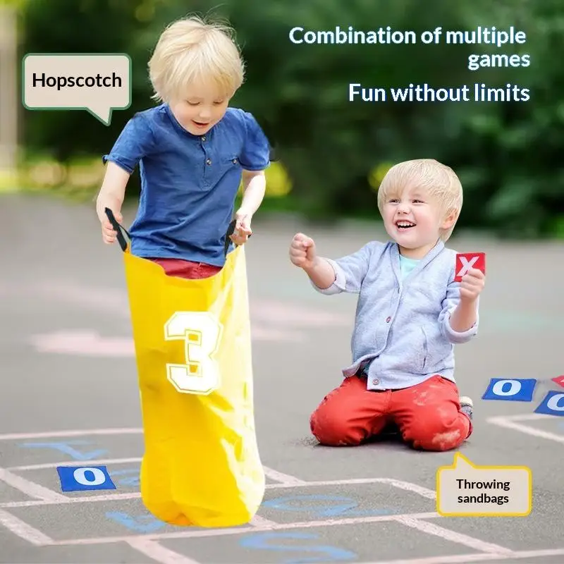 

1/4 шт. красочные детские сумки для прыжков, складная легкая детская сумка для полевых гонок, уличная интерактивная спортивная сумка для родителей и детей, гоночная сумка