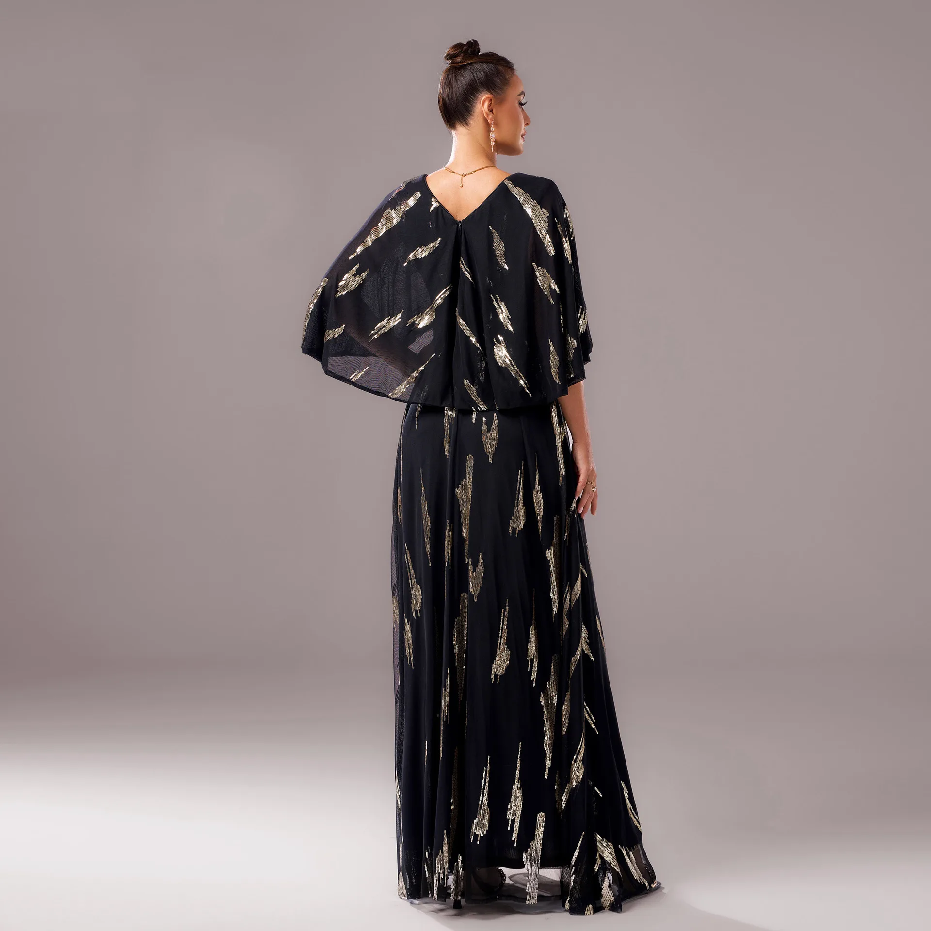 Ele V-Ne Midi Sve Long Sparkling Evening Dr Women's Canion Dr High Waist Knitted Bodycon Skirt Polyester