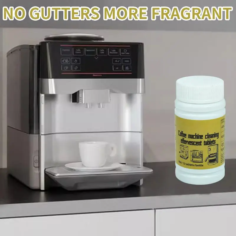 1 Bottle Coffee Machine Cleaning Tablet Effervescent Tablet Descaling Agent Household Machine Cleaning Product Kitchen Accessory