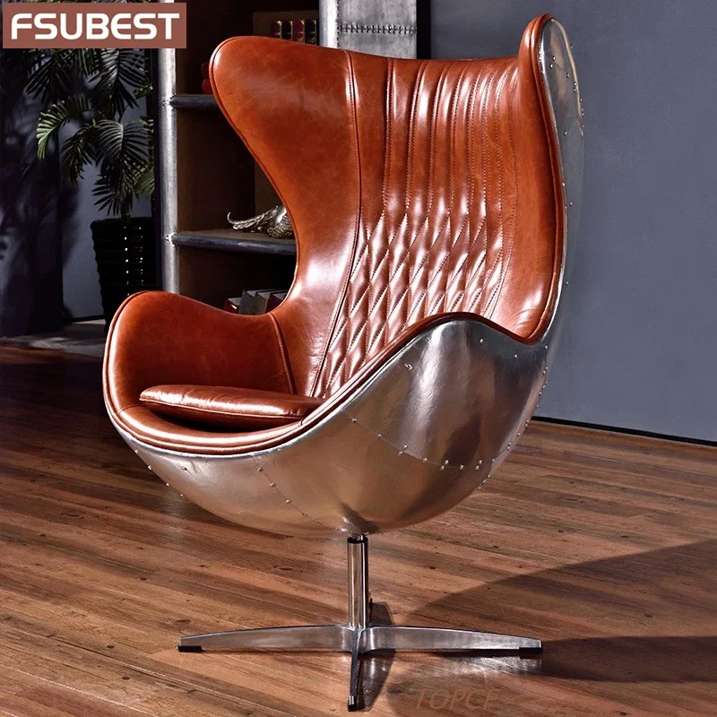 

UBA2001 E gg Chair Aviator Vintage Loft Industrial Retro Cigar Lounge Personalization Pub Club Studio Living Room Furniture