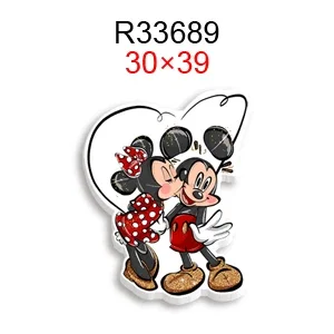 30 Pieces/lot Disney Design Mickey Minnie Mouse Flat Resin Planar Resin DIY Earrings Home Phone Case Bag Accessories