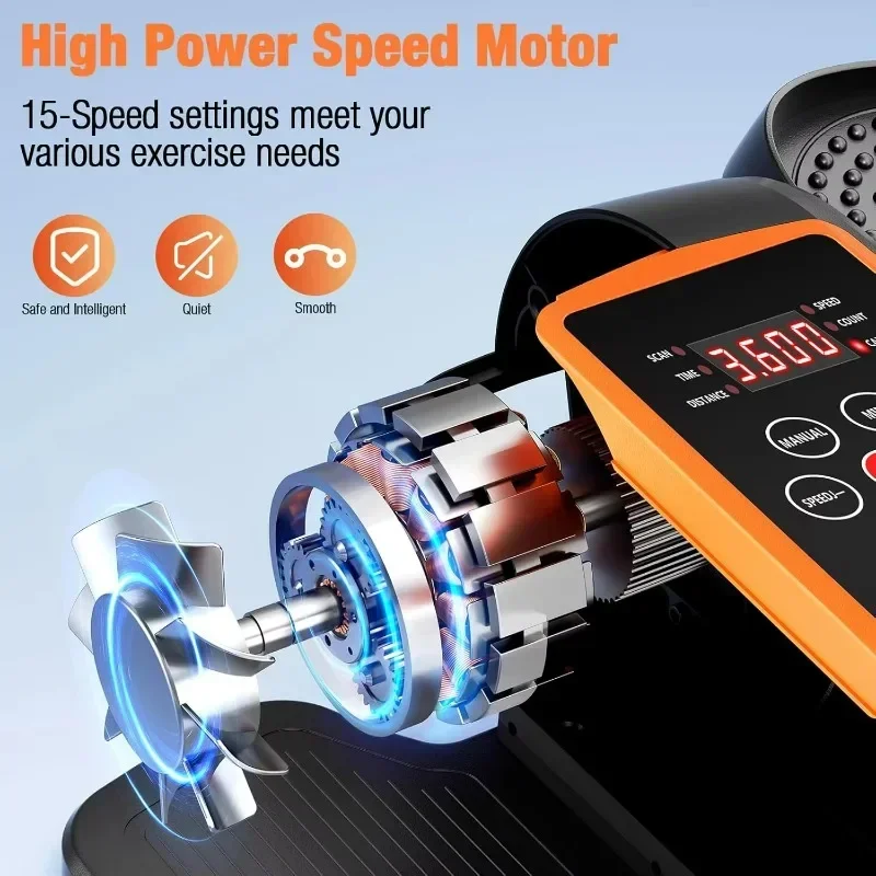 

Quiet Under Desk Elliptical Machine Sturdy Steel Frame For Home Office Leg Fitness Training