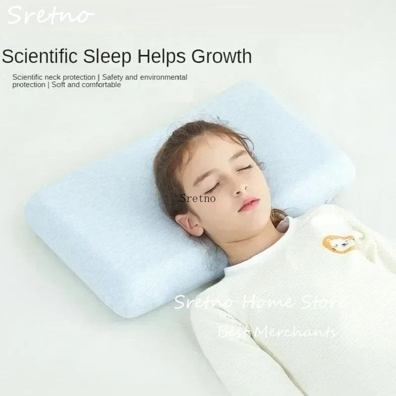 

SRETNO Natural Latex Bread Pillows for Adult Children Student Pillow Sleeping Removable Cotton Pillowcase almohadas para dormir