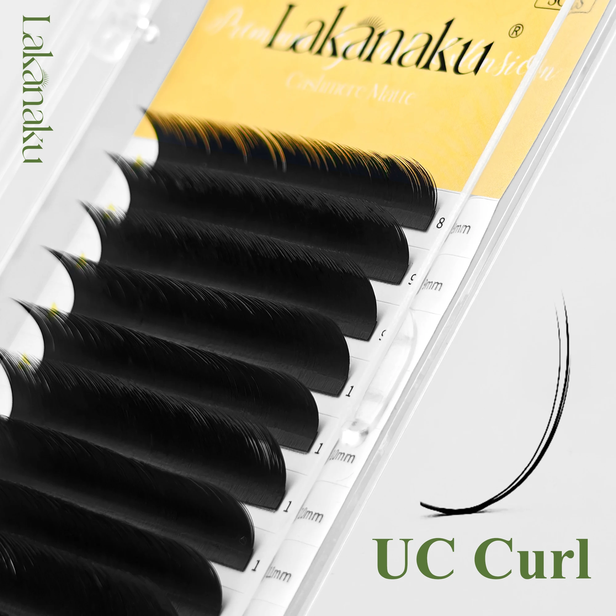 Abonnie UJ UB UC Camellia Lashes Vorgebündelte Wimpern LJ LB LC Automatisch Fächernde Wimpernverlängerungen Comic Lashes Manhua