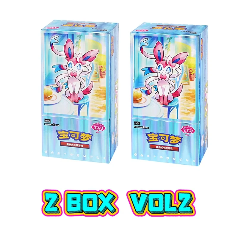 In Stock GEM Pack Original Vol.1&2 Pokemon Cards in Chinese Scarlet and Violet Trading PTCG Bag Box NO Cbb1C Card Surprised Gift