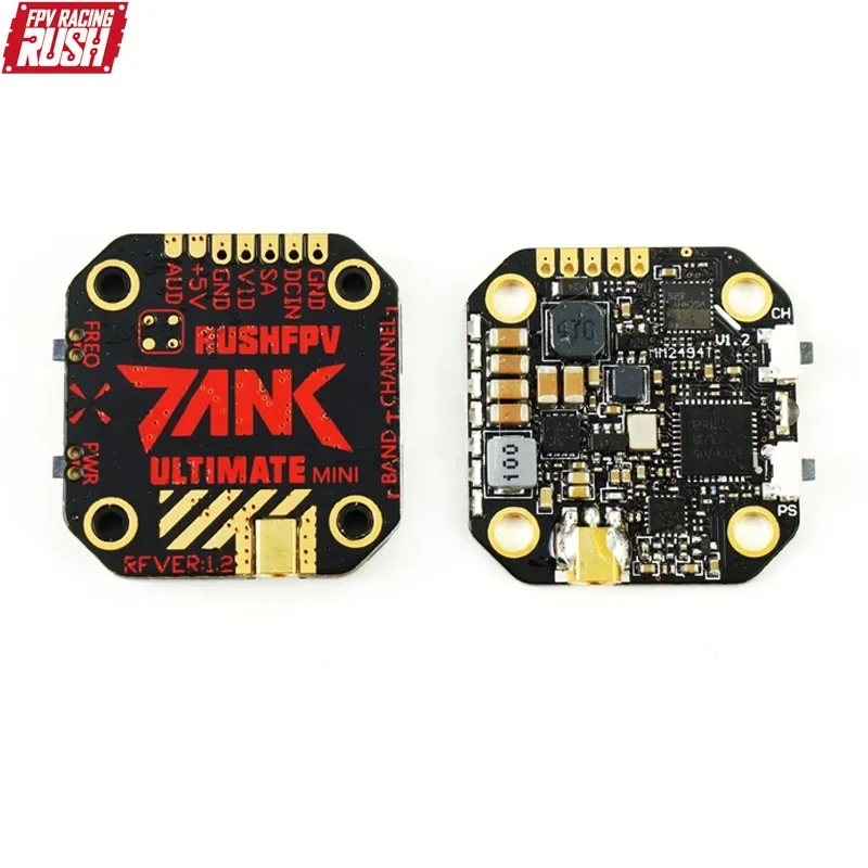SmCpRUSH TANK Ultimate MINI 5.8GHz 48CH RaceBand 0/25/200/500/800mW Switchable 20x20 Stackable FPV Transmitter VTX For RC Drone