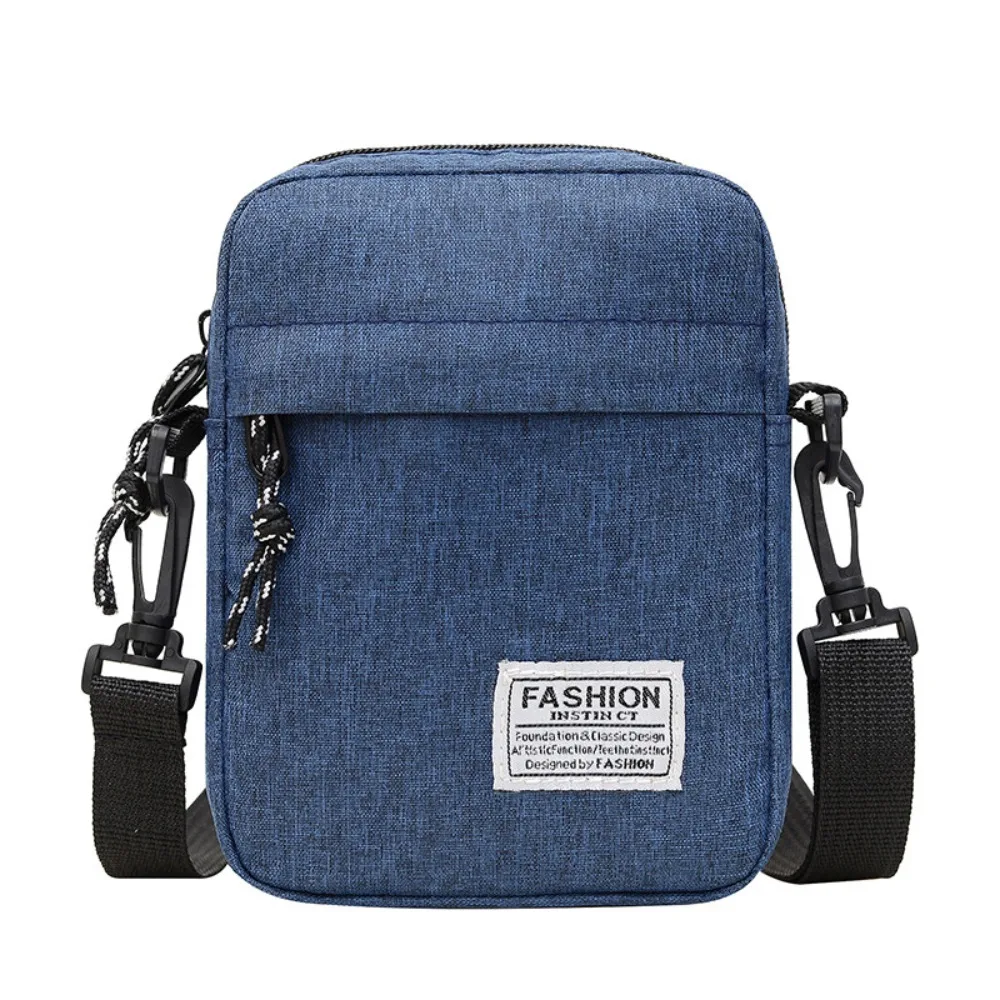 

Portable Oxford Cloth Shoulder Bag Business Casual and Fashionable Crossbody Bag Black Grey Blue Retro Bag Small Square Bag
