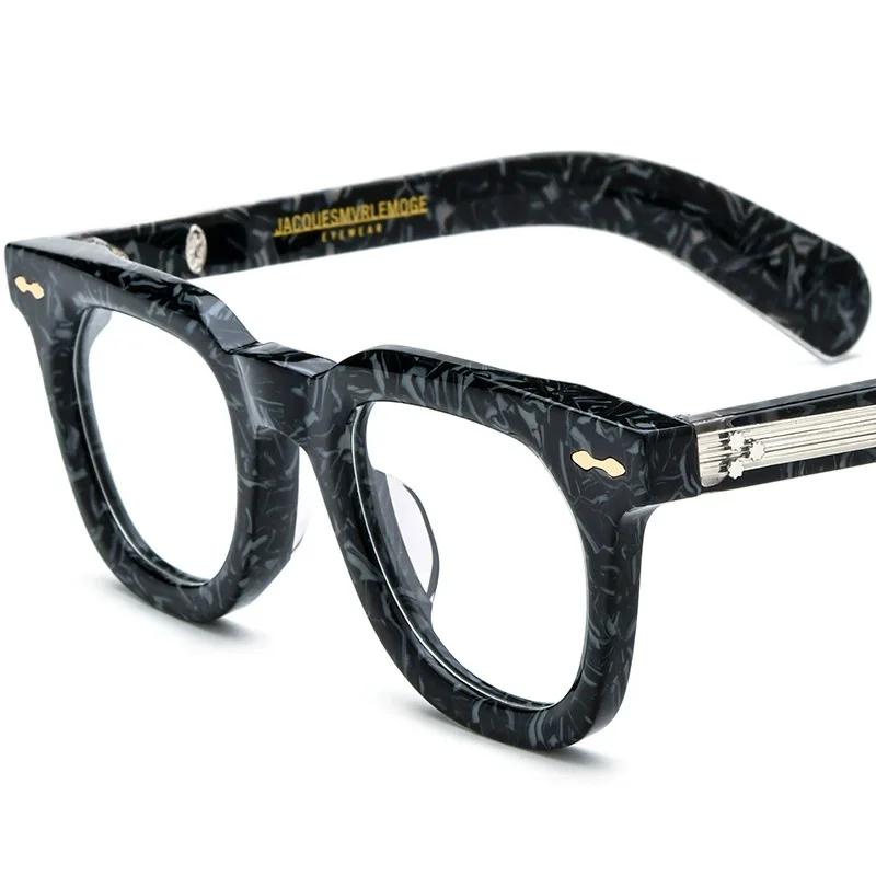 

Belight Optical Handmade Acetate Irregular Shape Retro Vintage Acetate Eyeglasses Prescription Lens
