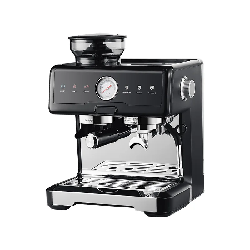 

Household Dual Boilers Integrated Grinder Touch Control ABS Housing Hot Cold Dual Extraction Intelligent Espresso Machine
