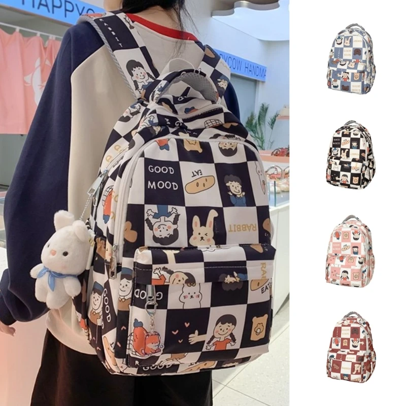 2023 Novos Adolescentes Mochila Estampada Mochila Estudantil Mochila Feminina Mochila de Grande Capacidade Mochila de Viagem