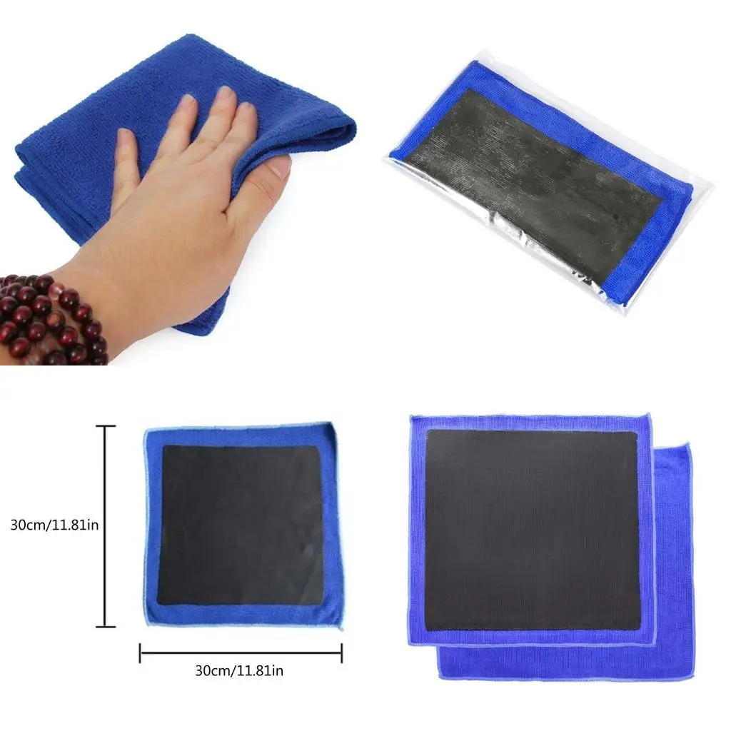 31BC Microfiber Portable Clay Motorcycle Wash Cloth Auto Washer Towel 30x30cm